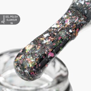 GEL POLISH GLAMOUR 06 (№1212_GLITTER) 15ml.