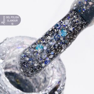 GEL POLISH GLAMOUR 10 (№2002_GLITTER) 15ml.