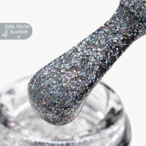 GEL POLISH GLAMOUR 11 (№003_GLITTER) 15ml.