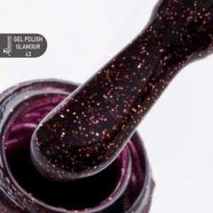 GEL POLISH GLAMOUR 43 (№2580_GLITTER) 15ml.