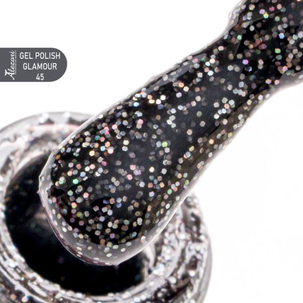 GEL POLISH GLAMOUR 45 (№545_GLITTER) 15ml.