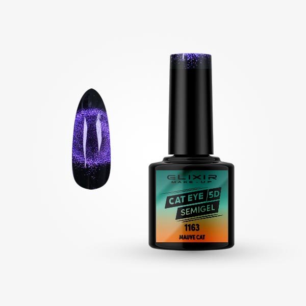 Ημιμόνιμο βερνίκι Cat Eye  5D 8ml – #1163 (Mauve Cat)