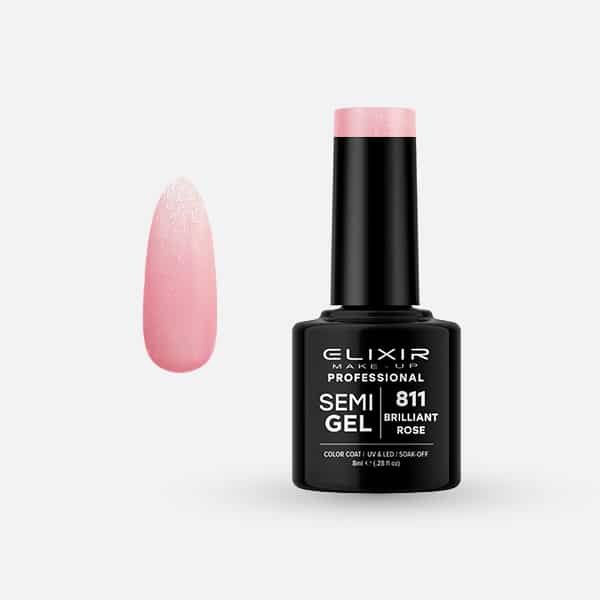 Ημιμόνιμο βερνίκι 8ml - #811 (Brilliant Rose)