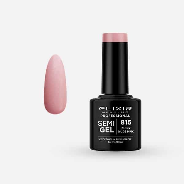 Ημιμόνιμο βερνίκι 8ml - #815 (Shiny Nude Pink)