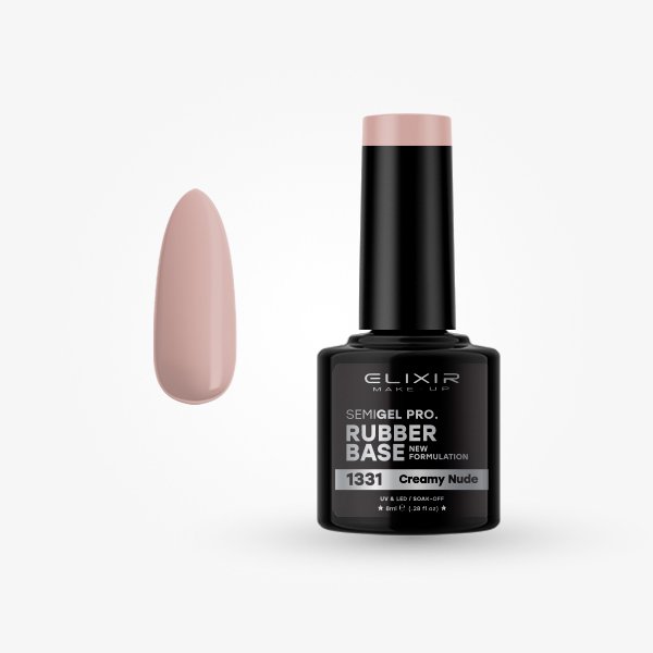 Ημιμόνιμο βερνίκι 8ml – #1331 (Rubber Base Coat Creamy Nude)