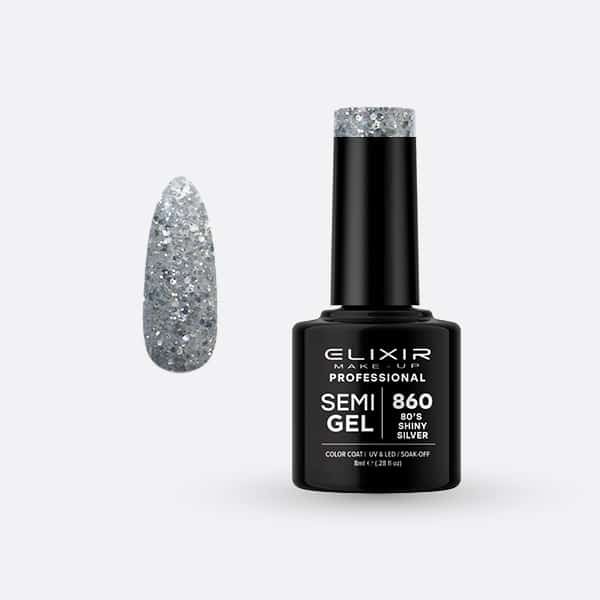 Ημιμόνιμο βερνίκι 8ml - #860 (80's Shiny Silver)
