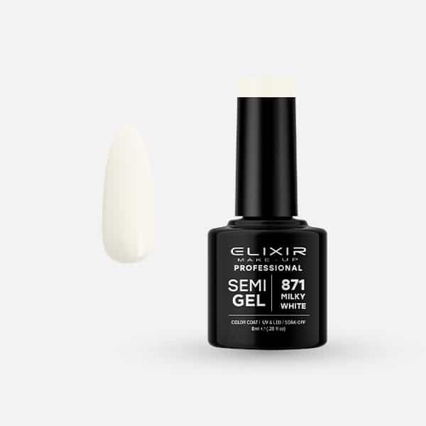 Ημιμόνιμο βερνίκι 8ml - #871 (Milky White)