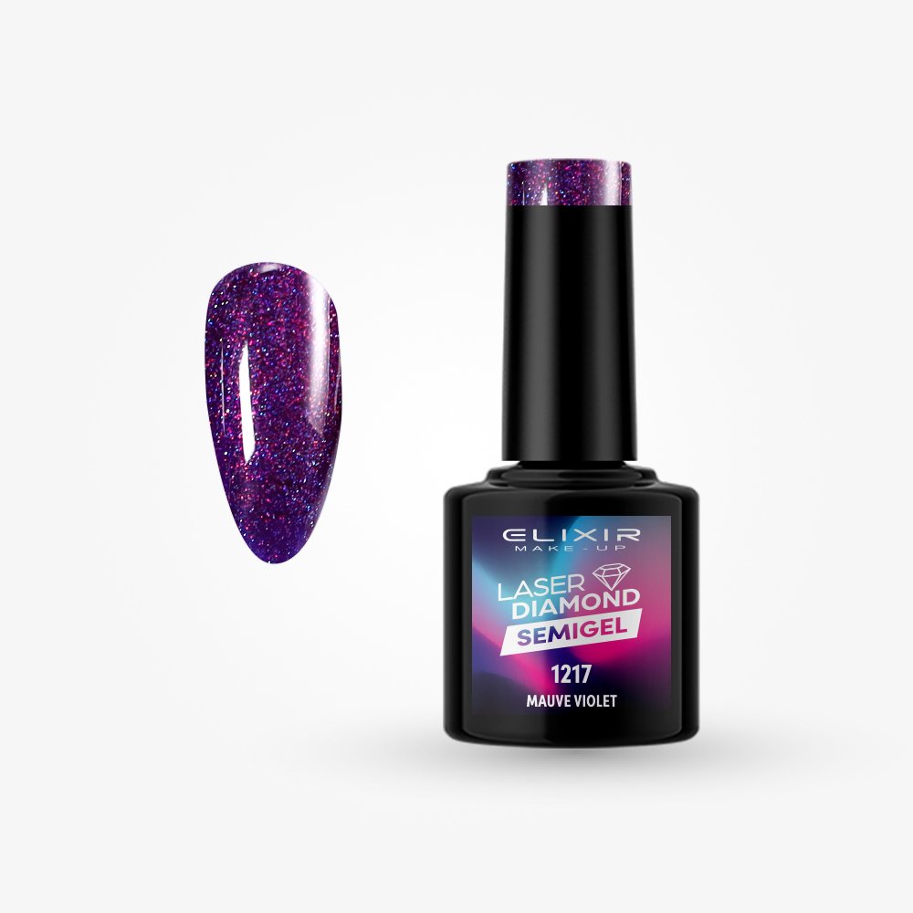 Ημιμόνιμο βερνίκι Laser Diamond 8ml – #1217 (Mauve Violet)