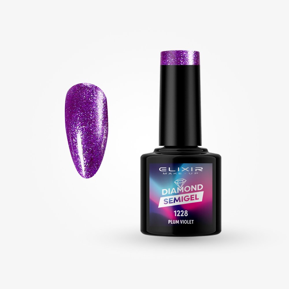 Ημιμόνιμο βερνίκι  Diamond 8ml – #1228 (Plum Violet)