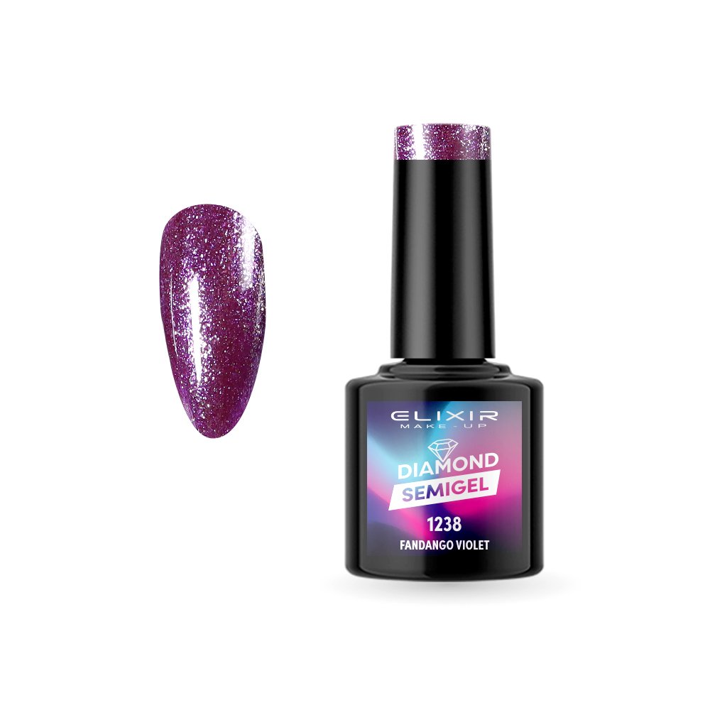 Ημιμόνιμο βερνίκι  Diamond 8ml – #1238 (Fandango Violet)