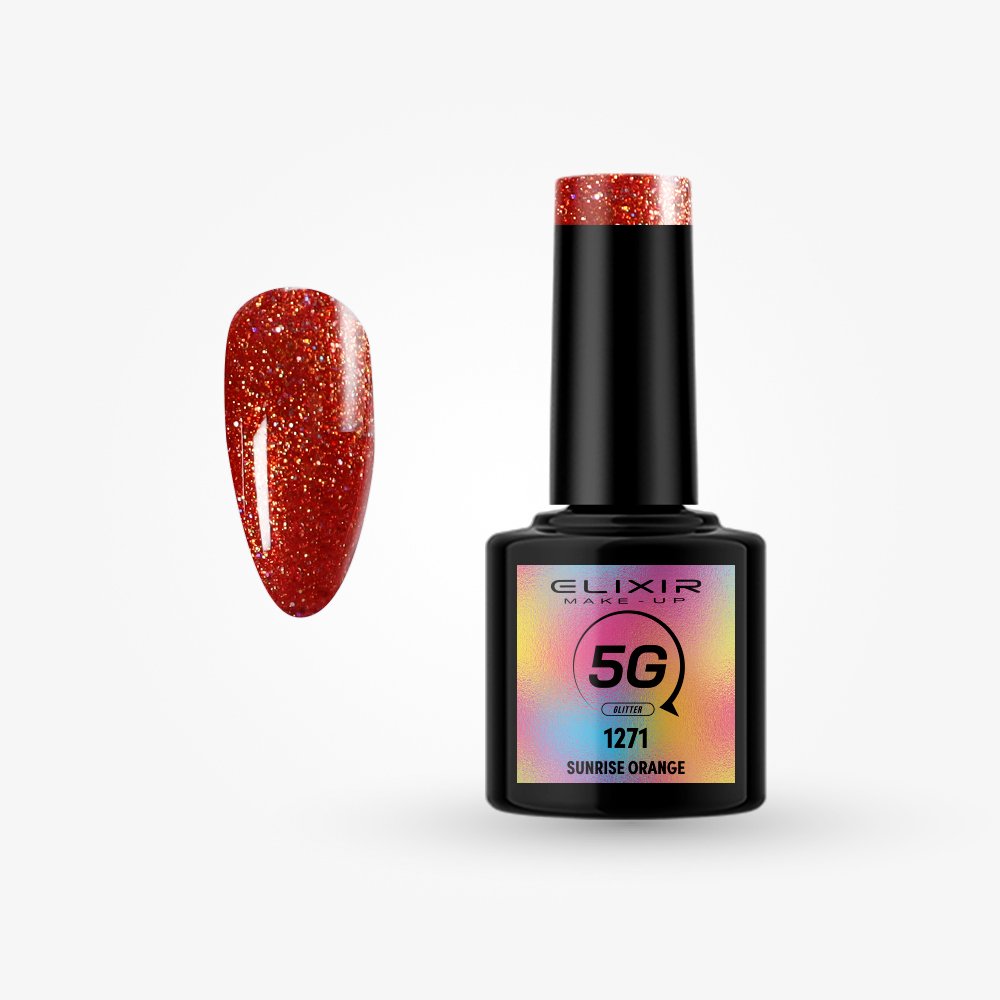 Ημιμόνιμο βερνίκι 5G - #1271 (Sunrise Orange)