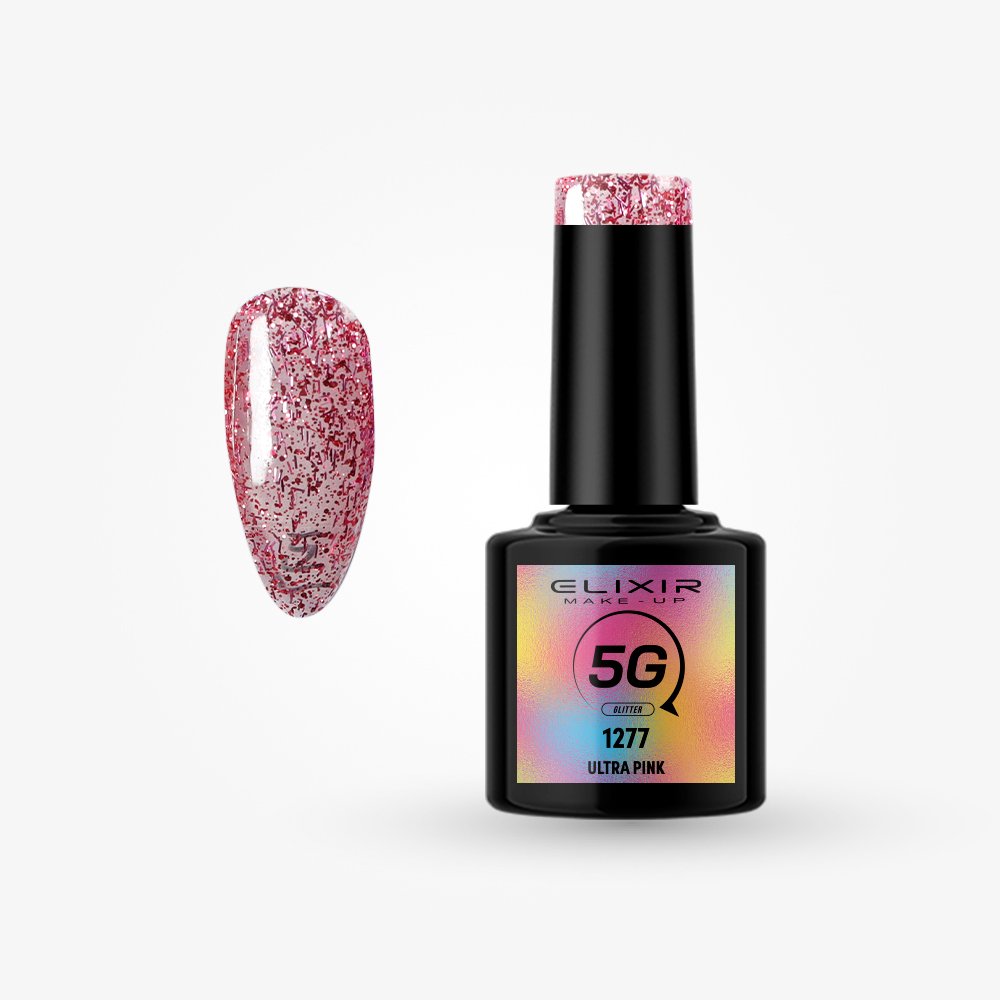 Ημιμόνιμο βερνίκι 5G - #1277 (Ultra Pink)
