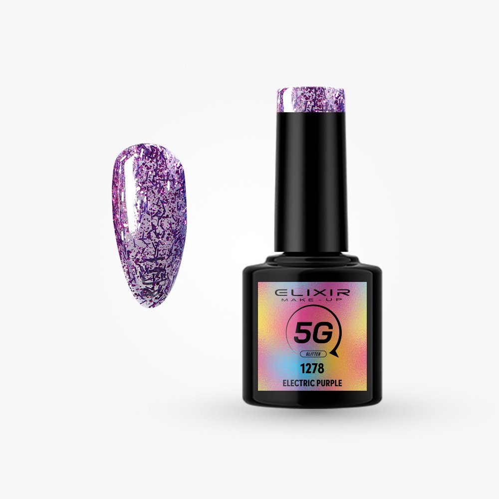 Ημιμόνιμο βερνίκι 5G - #1278 (Electric Purple)
