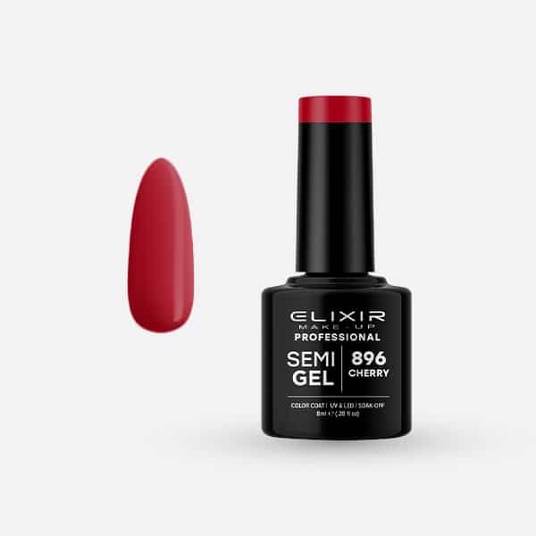 Ημιμόνιμο βερνίκι 8ml - #896 (Cherry)