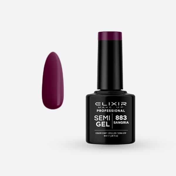 Ημιμόνιμο βερνίκι 8ml - #883 (Sangria)