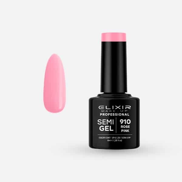 Ημιμόνιμο βερνίκι 8ml - #910 (Rose Pink)