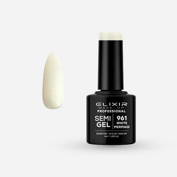 Ημιμόνιμο βερνίκι 8ml – #961 (White Mermaid)