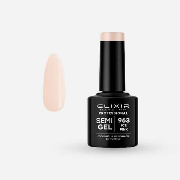 Ημιμόνιμο βερνίκι 8ml – #963 (Ice Pink)
