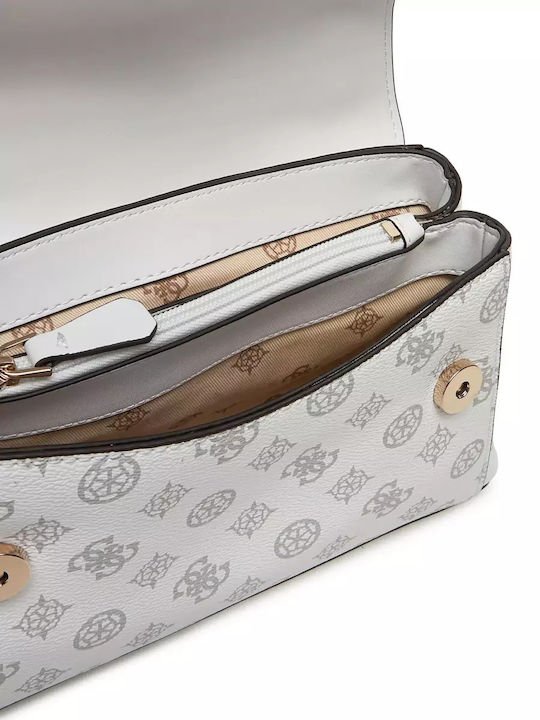 Guess Γυναικεία Τσάντα Χιαστί DORYS HWPG9521210 WHITE LOGO - Image 3