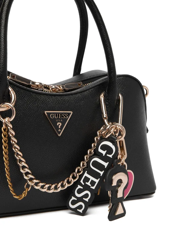 Guess Γυναικεία Τσάντα Χειρός DAVINA CHARMS HWBG9899060 BLACK - Image 2